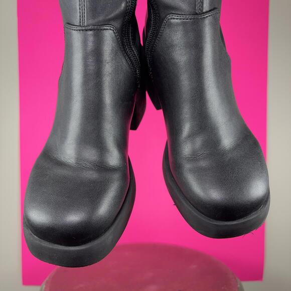 Steve Madden Berkleigh Black Chunky Platform Block Heel Knee High Boot US 6.5 - Picture 3 of 9